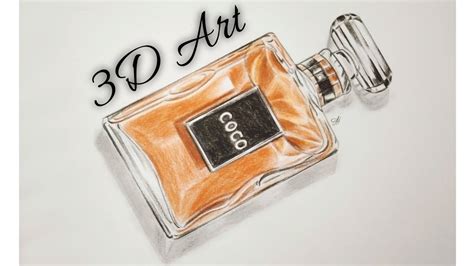 how to draw chanel perfume water paint|chanel sample perfumes.